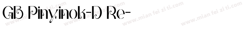 GB Pinyinok-D Re字体转换